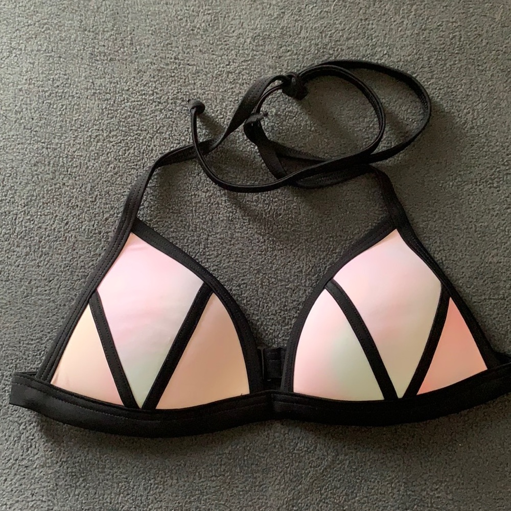 Victoria’s Secret PINK push-up triangle swim top